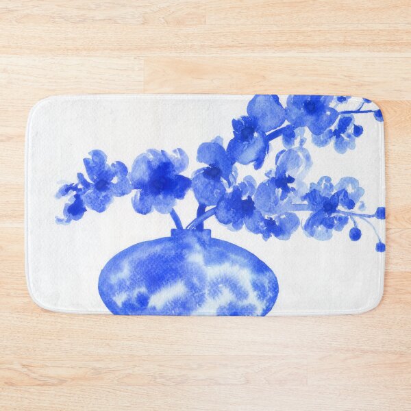 Item preview, blue orchids - watercolor still-life designed and sold by kosarandrea.