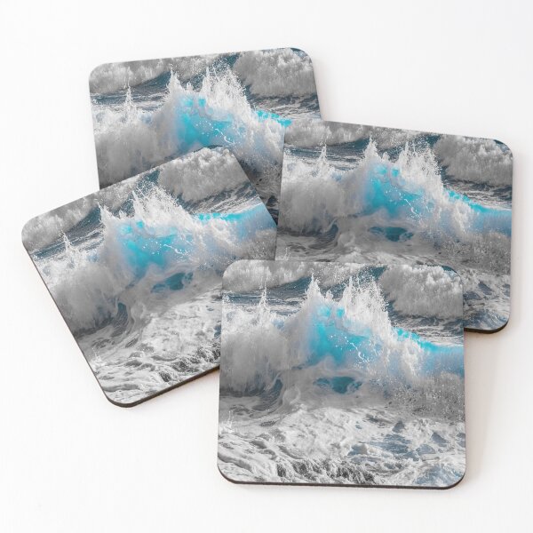 Item preview, Beautiful light blue breaking wave designed and sold by whimwitch.