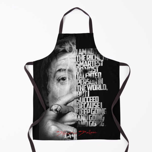 Item preview, Black and white Sylvester Stallone quote poster designed and sold by Enea Kelo.