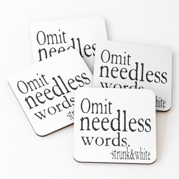 Aperçu de l'œuvre omettre les mots inutiles créée et vendue par The Raven's Landing.