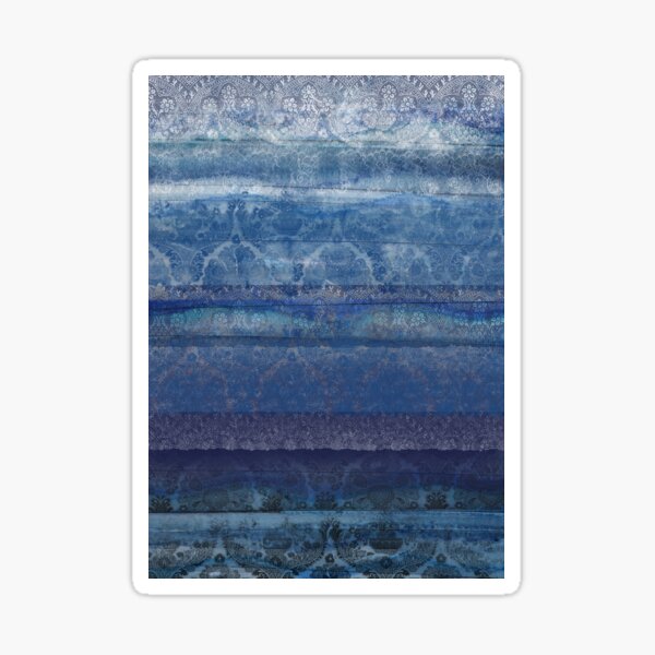 Textural Blue Sticker