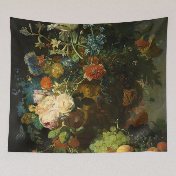 Item preview, Jan van Huysum "Still life with flowers and fruits" designed and sold by Alexandra Dahl.