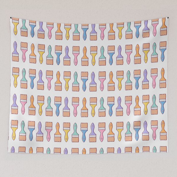 Item preview, Pastel Paint Brushes - White Background designed and sold by petinmypocket.