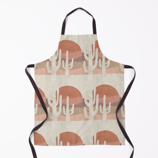 Item preview, Abstract Cactus Desert Landscape Sunset designed and sold by EarthBoho.