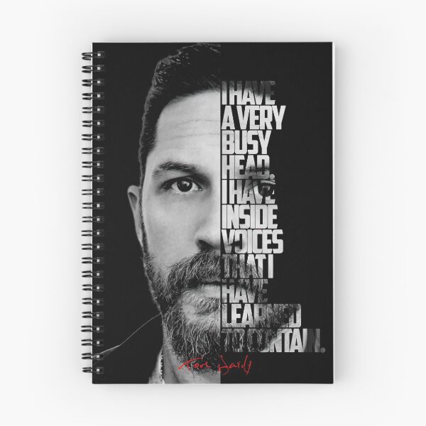 Item preview, Black and white Tom Hardy quote poster designed and sold by Enea Kelo.