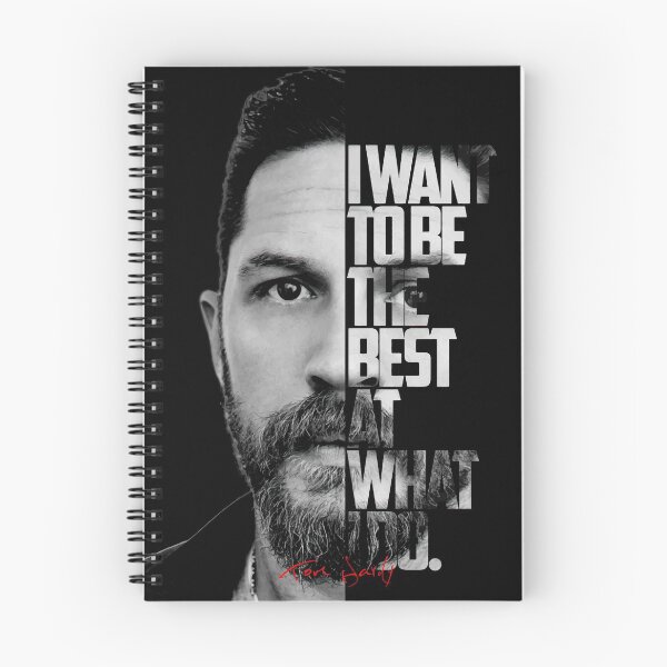 Item preview, Black and white Tom Hardy quote poster designed and sold by Enea Kelo.
