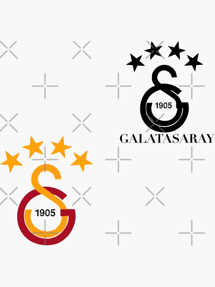 Sticker for Sale mit Galatasaray Logo schwarz und Originalverpackung von  zeyzeybaby