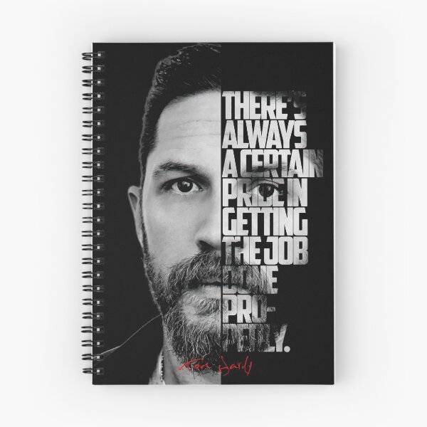 Item preview, Black and white Tom Hardy quote poster designed and sold by Enea Kelo.