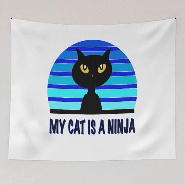 Item preview, My Cat Is a Ninja - Night time designed and sold by BusyMonkeys.