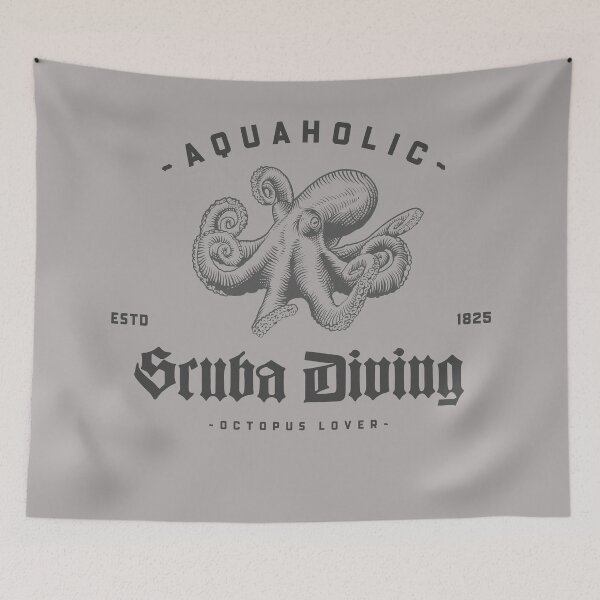 Item preview, Vintage Octopus Scuba Diving Aquholic designed and sold by loveoceanair.