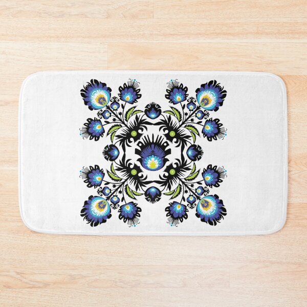 Item preview, Blue and black Folk quadriple composition designed and sold by FK-UK.
