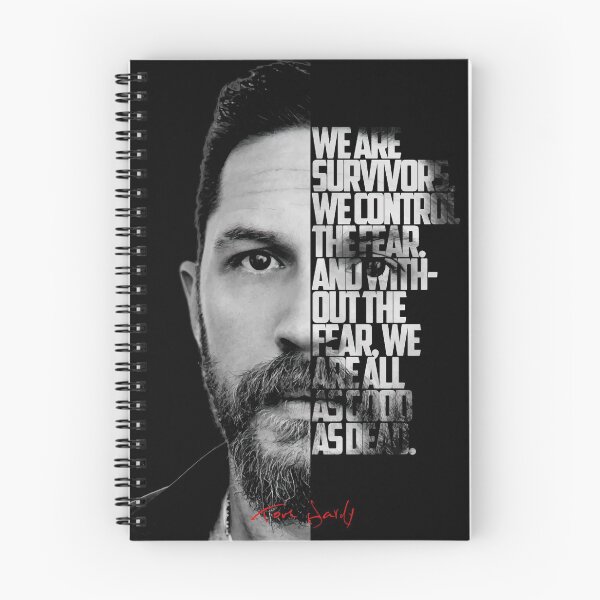 Item preview, Black and white Tom Hardy quote poster designed and sold by Enea Kelo.