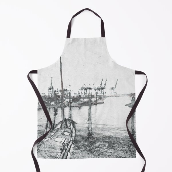 Item preview, Hamburg harbor - ships in the museum harbor Oevelgoenne on the Elbe beach designed and sold by Susanne Sachers.