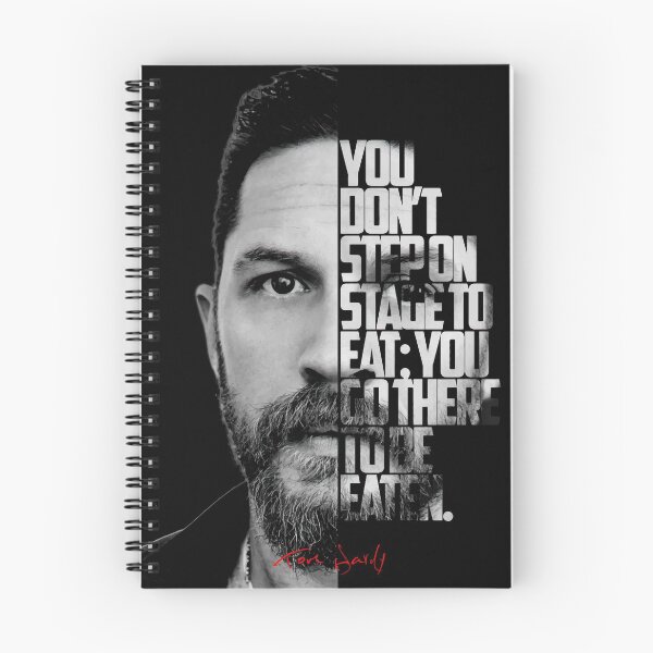 Item preview, Black and white Tom Hardy quote poster designed and sold by Enea Kelo.