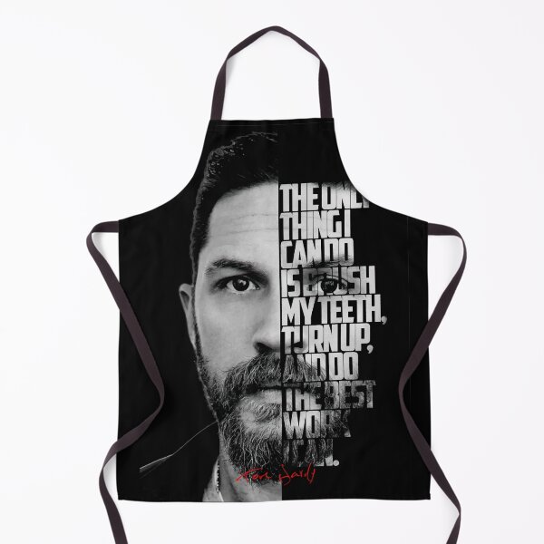 Item preview, Black and white Tom Hardy quote poster designed and sold by Enea Kelo.