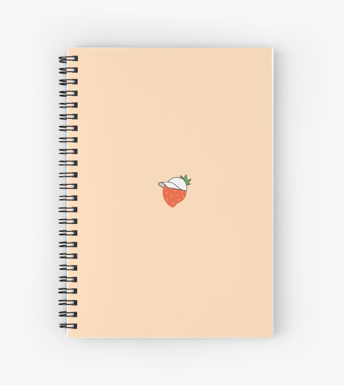 "Strawberry In A Hat + Pastel Aesthetic" Spiral Notebooks by