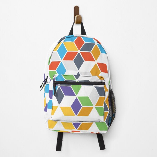 Item preview, Colourful Colorful Cubes Pattern designed and sold by LouiseFranksArt.