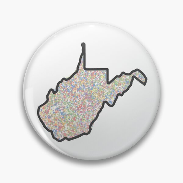 Item preview, West Virginia State Splatter Graphic designed and sold by karinnem.