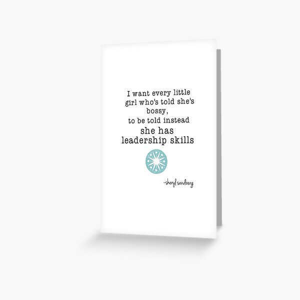 Leadership Skills Greeting Card