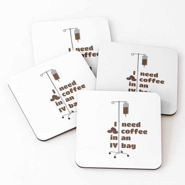 Item preview, I Need Coffee in an IV Bag  designed and sold by NovaQC.