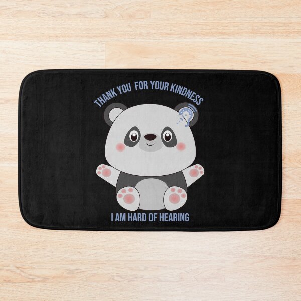 Item preview, THANK YOU FOR YOUR KINDNESS HARD OF HEARING CUTE PANDA designed and sold by Cr1sV.