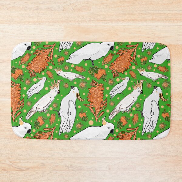 Item preview, Australian Native Floral and Cockatoo Pattern designed and sold by Annalee Beer.