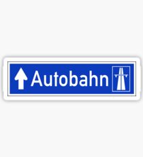 Autobahn Schild, Deutschland Sticker