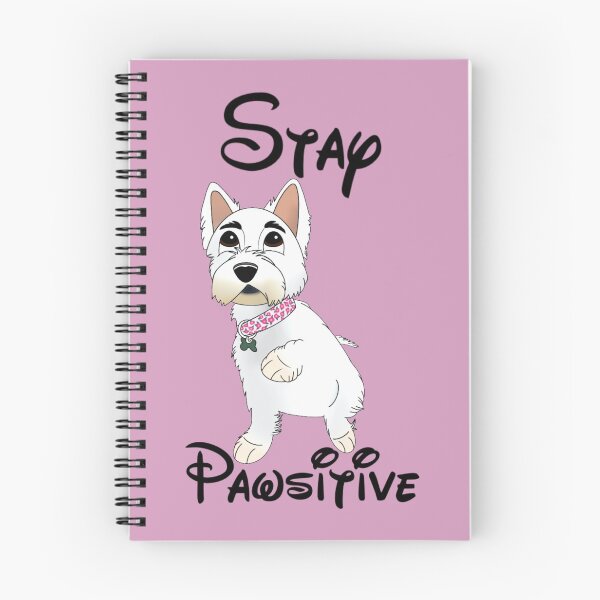 Item preview, Stay Pawsitive Cartoony Westie Design designed and sold by pawtraitdreams.