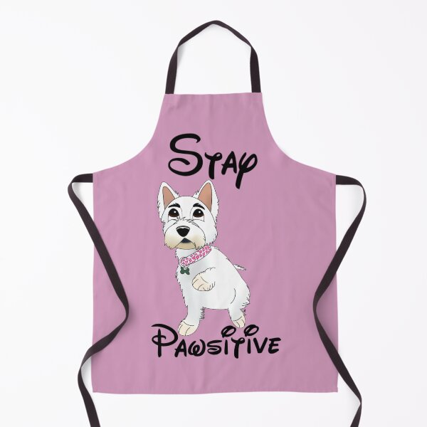 Item preview, Stay Pawsitive Cartoony Westie Design designed and sold by pawtraitdreams.