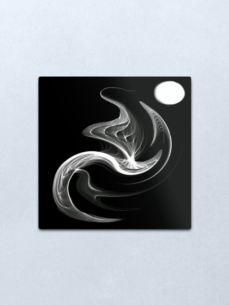 Alternate view of Moon Energy. Metal Print