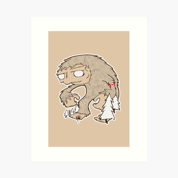 Sasquatch Friend Art Print