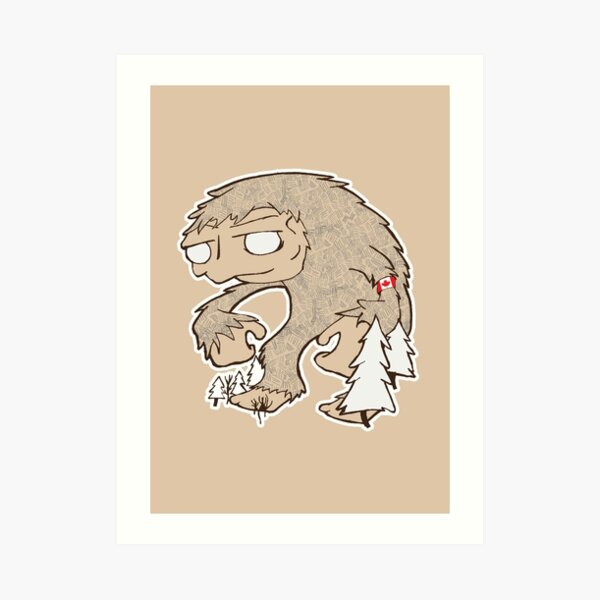 Sasquatch Friend Art Print