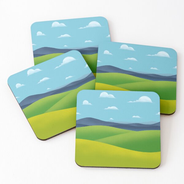Item preview, Landscape Rolling Hills blue sky designed and sold by trajeado14.