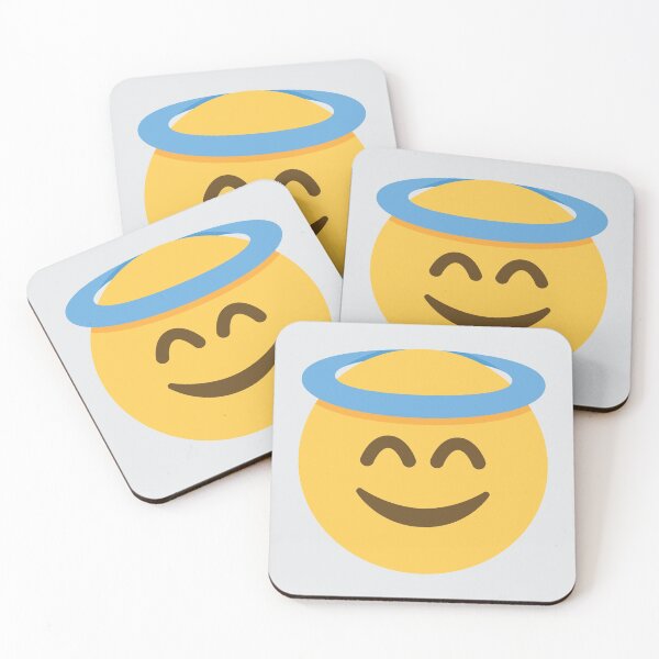 Item preview, Smiling Face With Halo designed and sold by Stitchmoji.