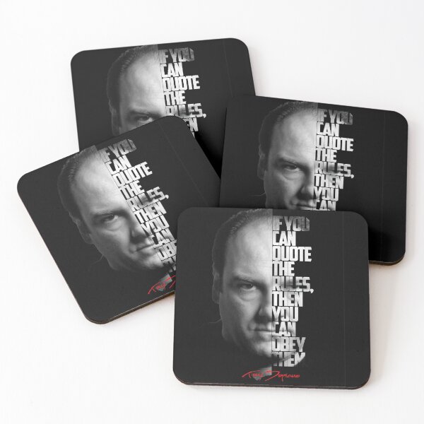 Item preview, Black and white Tony Soprano The Sopranos Tv Show quote. designed and sold by Enea Kelo.