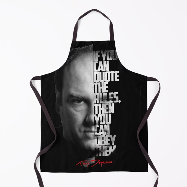 Item preview, Black and white Tony Soprano The Sopranos Tv Show quote. designed and sold by Enea Kelo.
