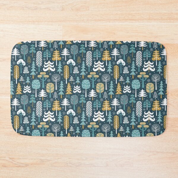 Item preview, Snowy Woods / Dark Blue designed and sold by MirabellePrint.