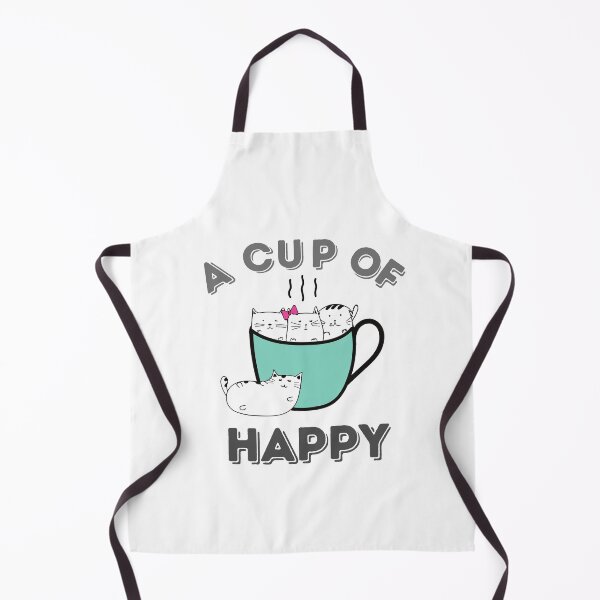 Item preview, A Cup of Happy - Cute Motivational quote with a Cup full of Adorable Cats designed and sold by Irelene.