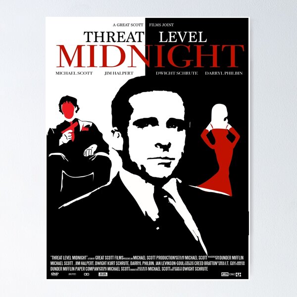 Threat Level Midnight Movie Decoration Art Poster Wall Art Personalized  Gift Modern Family bedroom Decor Canvas Posters - AliExpress