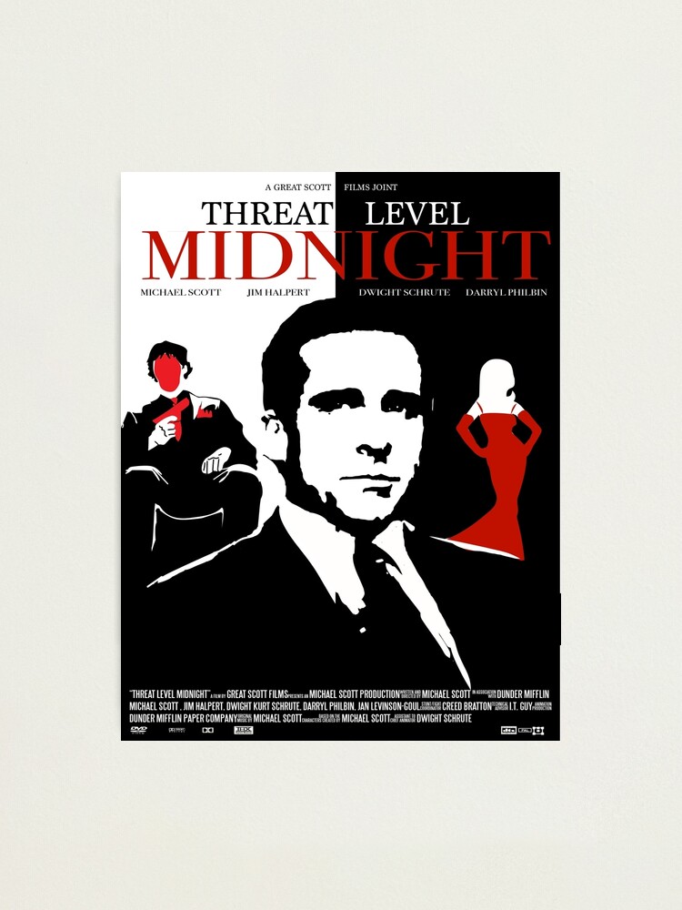 Alternate view of The Office: Threat Level Midnight Movie Poster Photographic Print