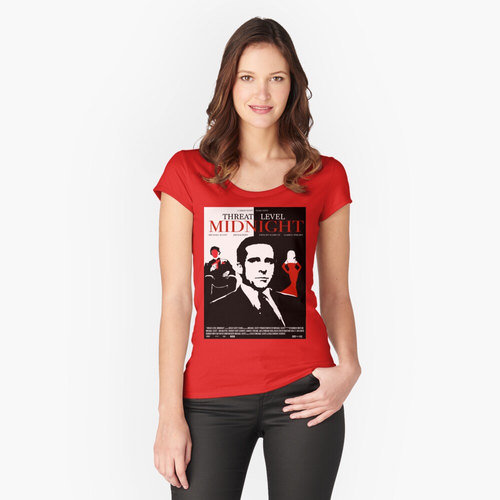 The Office: Threat Level Midnight Movie Poster Fitted Scoop T-Shirt