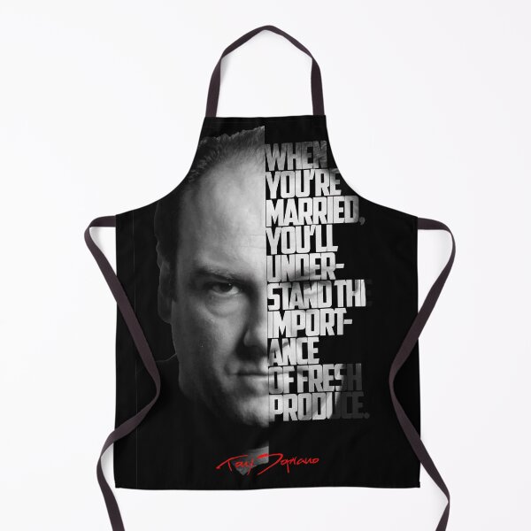 Item preview, Black and white Tony Soprano The Sopranos Tv Show quote. designed and sold by Enea Kelo.