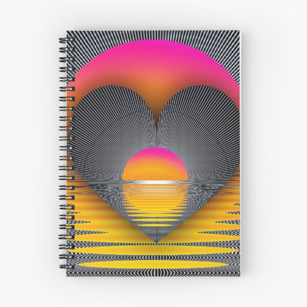 Item preview, Sunset heart ❤️ designed and sold by ApArtPaintings.