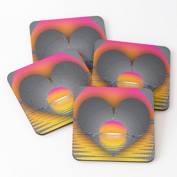 Item preview, Sunset heart ❤️ designed and sold by ApArtPaintings.