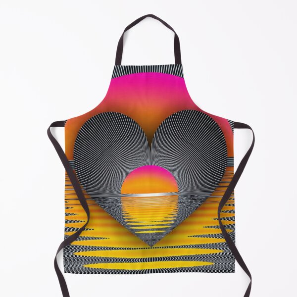 Item preview, Sunset heart ❤️ designed and sold by ApArtPaintings.