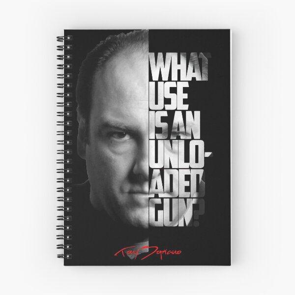 Item preview, Black and white Tony Soprano The Sopranos Tv Show quote. designed and sold by Enea Kelo.
