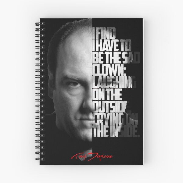 Item preview, Black and white Tony Soprano The Sopranos Tv Show quote. designed and sold by Enea Kelo.