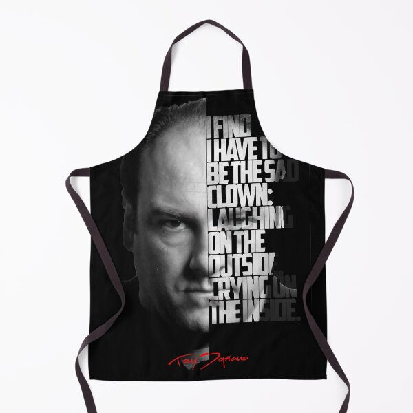 Item preview, Black and white Tony Soprano The Sopranos Tv Show quote. designed and sold by Enea Kelo.