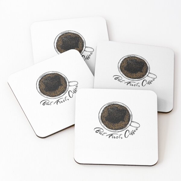 Item preview, But First, Coffee Slogan with Mug designed and sold by SimplePickUps.