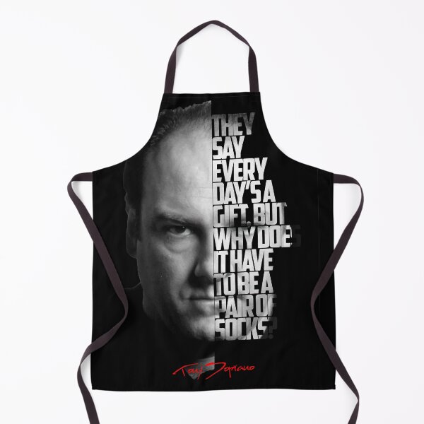 Item preview, Black and white Tony Soprano The Sopranos Tv Show quote. designed and sold by Enea Kelo.